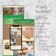 Load image into Gallery viewer, Luminous Aesthetics Squarespace Template 3