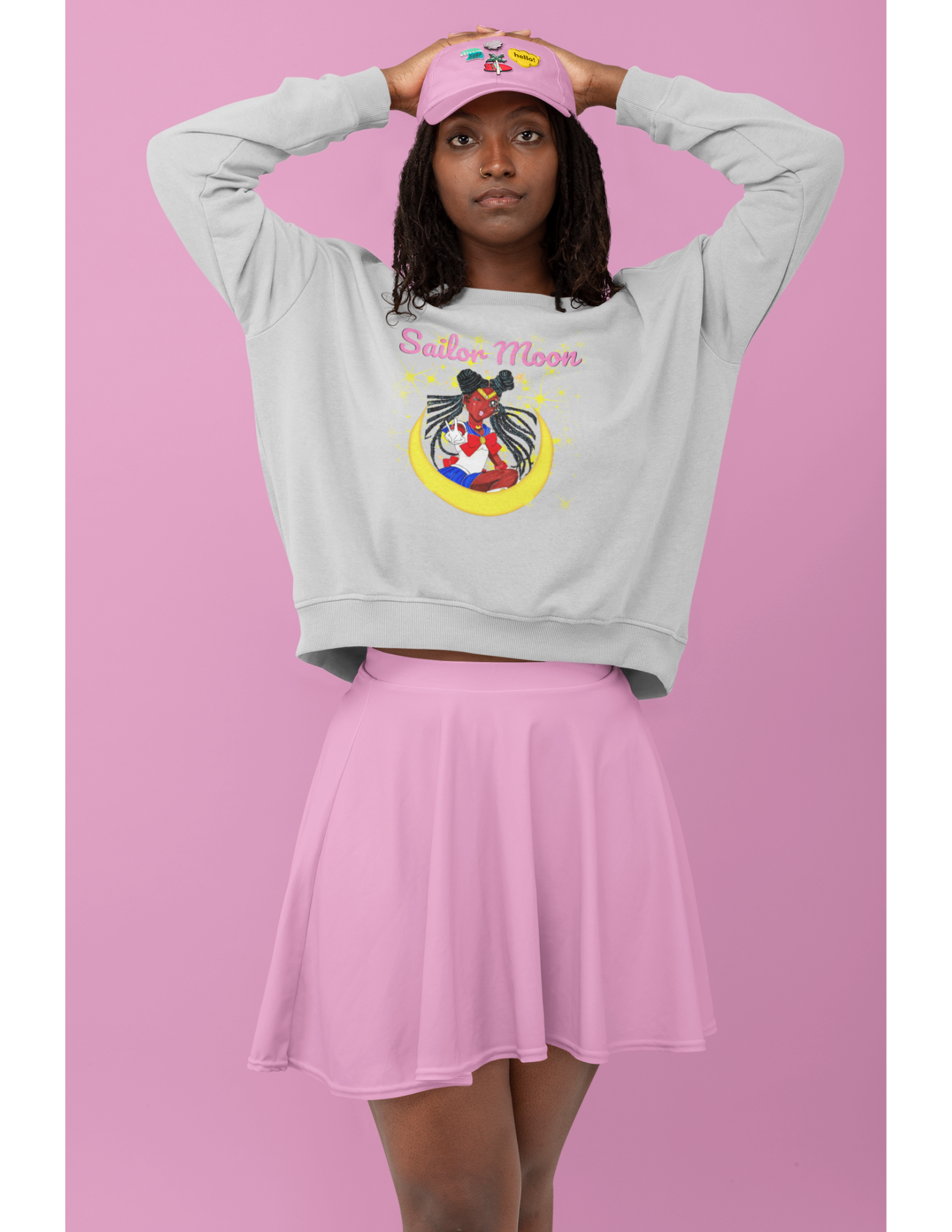 Black Sailor Moon Sweatshirt revised D. Ridley Designs