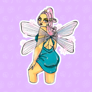 Dragonfly Fairy Sticker
