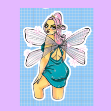 Load image into Gallery viewer, Dragonfly Fairy Sticker
