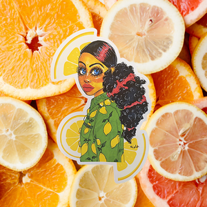 Lemon Girl Sticker