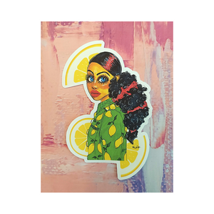 Lemon Girl Sticker