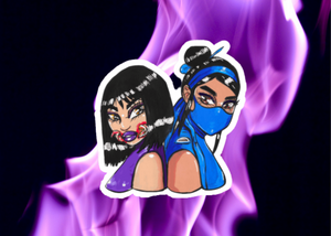Mileena and Kitana Sticker
