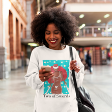 Load image into Gallery viewer, Two of Swords Tarot Card Sweatshirt
